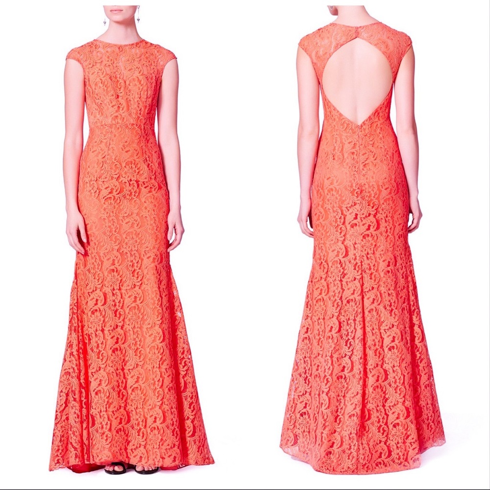 Monique Lhuillier orange blossom gown